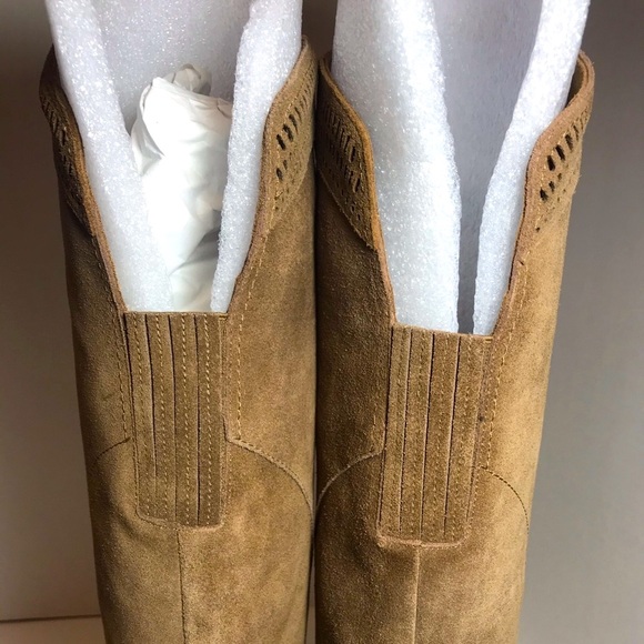 PRICE FIRM BNIB Vince Camuto Karinda Tan OTK Suede Boots 6 - Picture 7 of 14